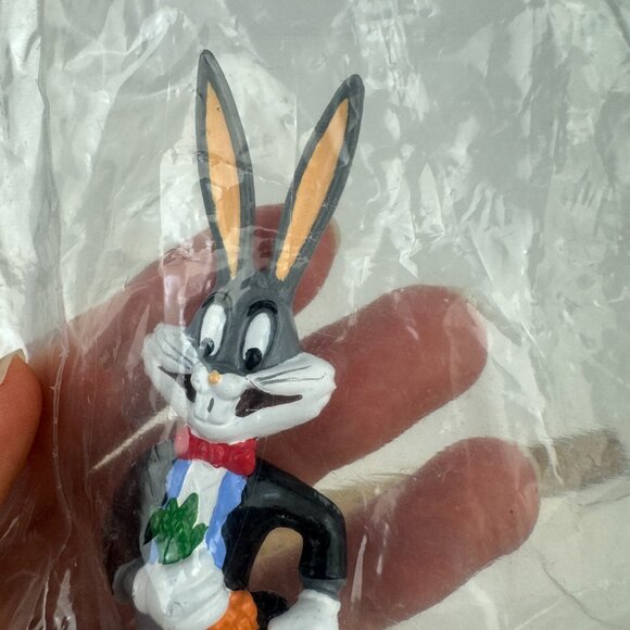 Sealed Vtg 1988 Bugs Bunny Magician Applause Figurine Cake Topper Plastic Rubber - Picture 6 of 12